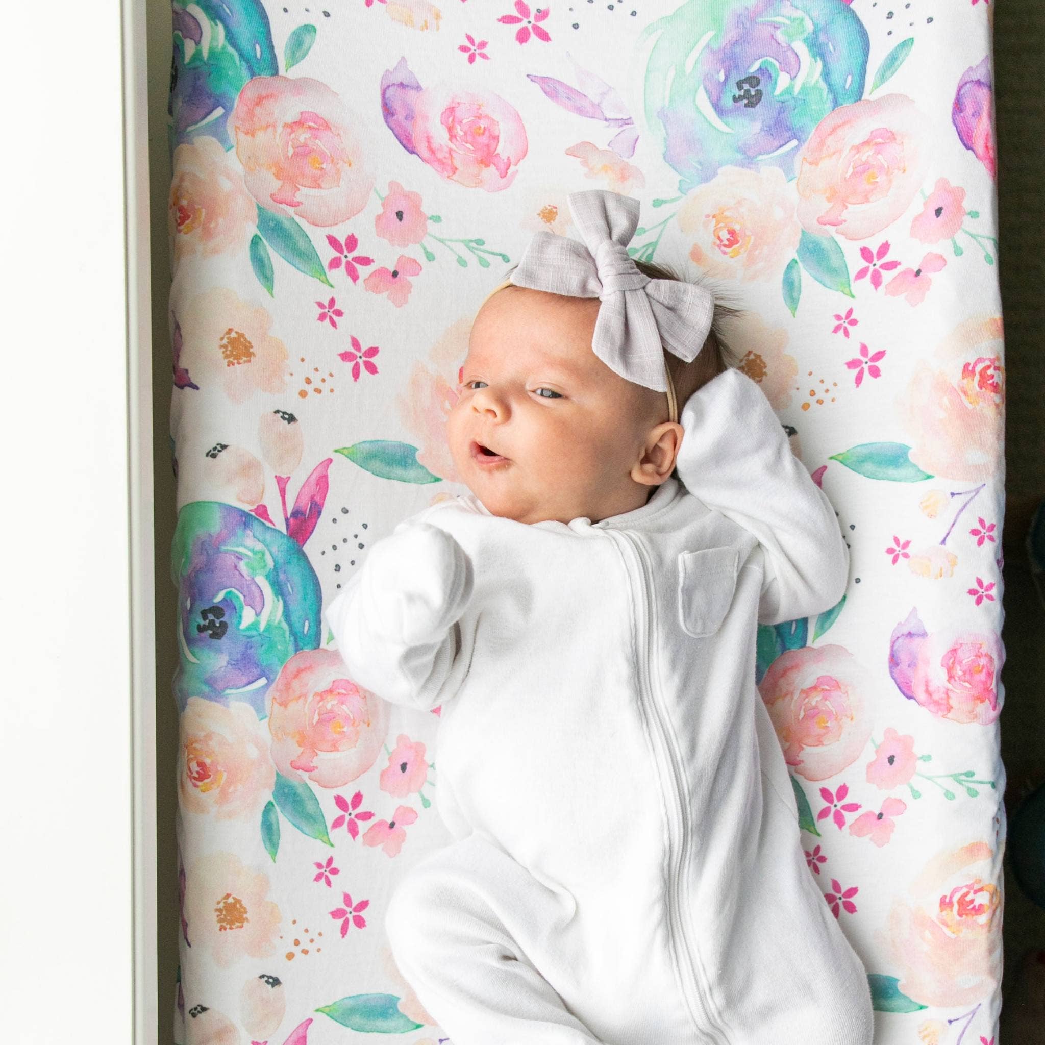 Copper Pearl Premium Knit Diaper Changing Pad Cover | Bloom