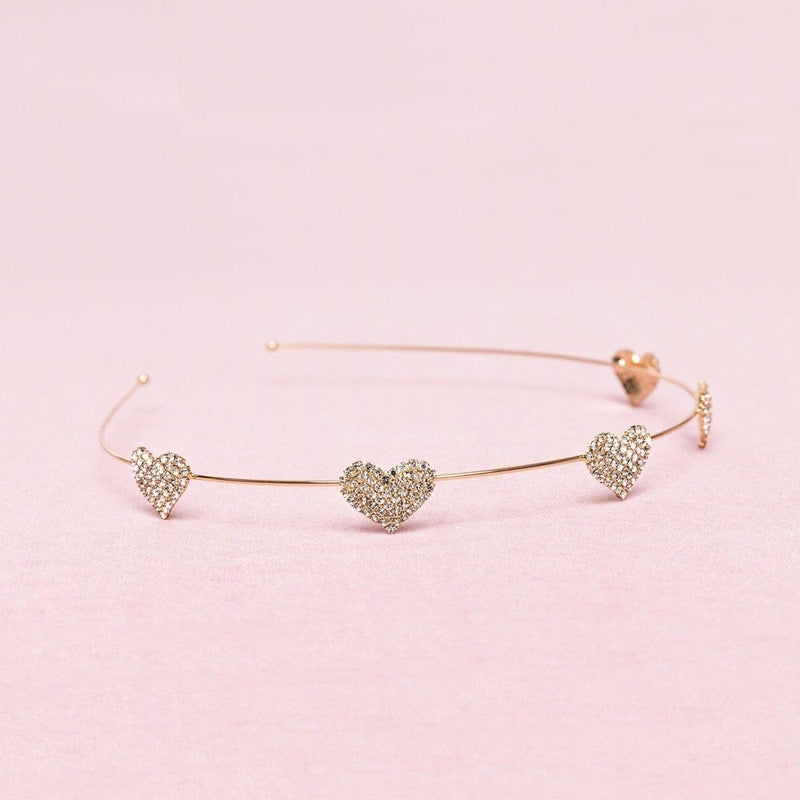 Great Pretenders Boutique Rhinestone Heart Headband - Baby Biz