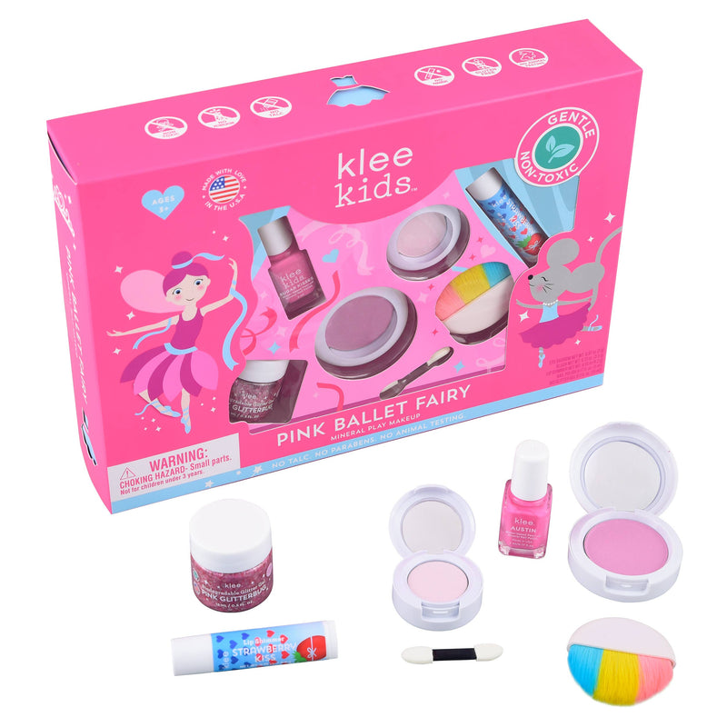 Pink Ballet Fairy - Klee Kids Deluxe Play Makeup Kit: Garden Pixie Fairy