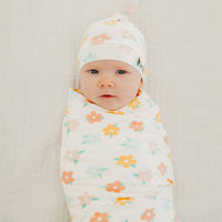 Copper Pearl Knit Swaddle Blanket | Daisy