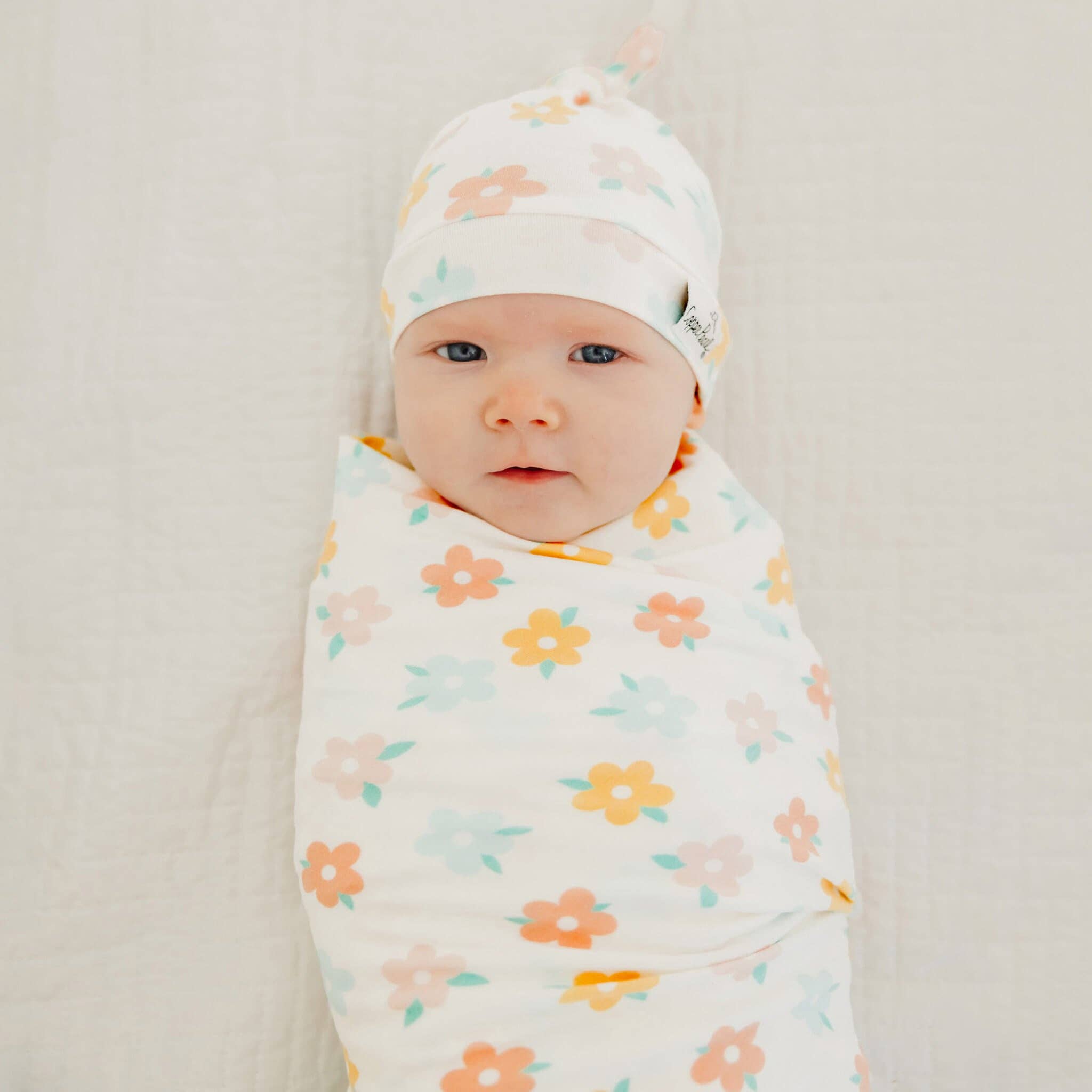 Copper Pearl Knit Swaddle Blanket | Daisy