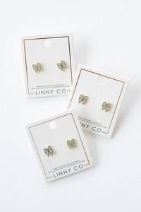 Screwback Stud Earrings - Finley Bow