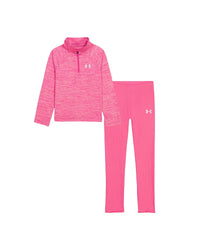 UA Tech Twist 1/4 Zip Set | Pink Frenzy