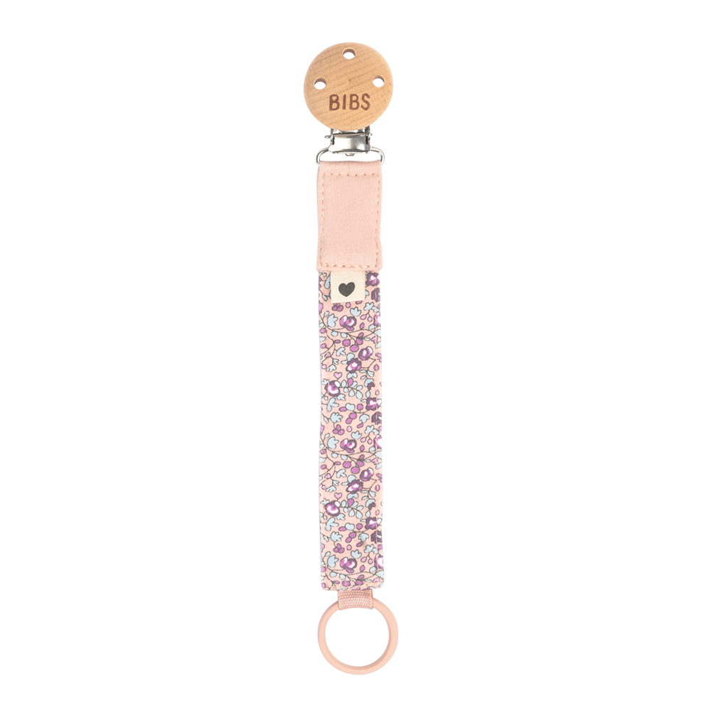 BIBS x LIBERTY Pacifier Clip | Eloise Blush
