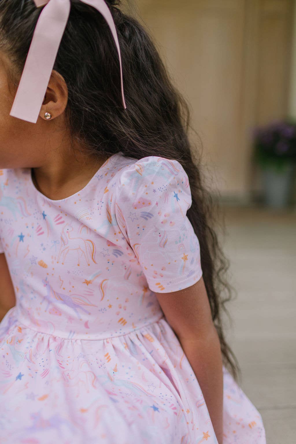 Puff Dress in Dreamy Unicorn