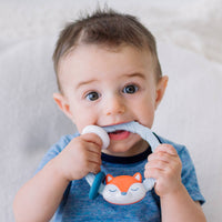 Ritzy Rattle™ Silicone Teether Rattles: Neutral Rainbow