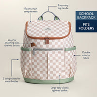 Itzy Explorer™ Big Kids Backpack: Ribbons + Roses