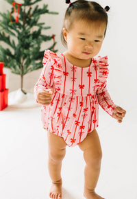 Leah Romper in Dainty Bows - Baby Biz
