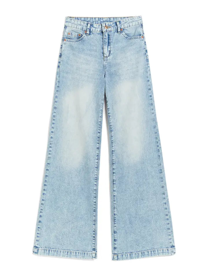 Tractr Basic Wide Leg |  Light Indigo