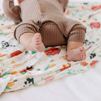 Copper Pearl Knit Swaddle Blanket | Farmstead