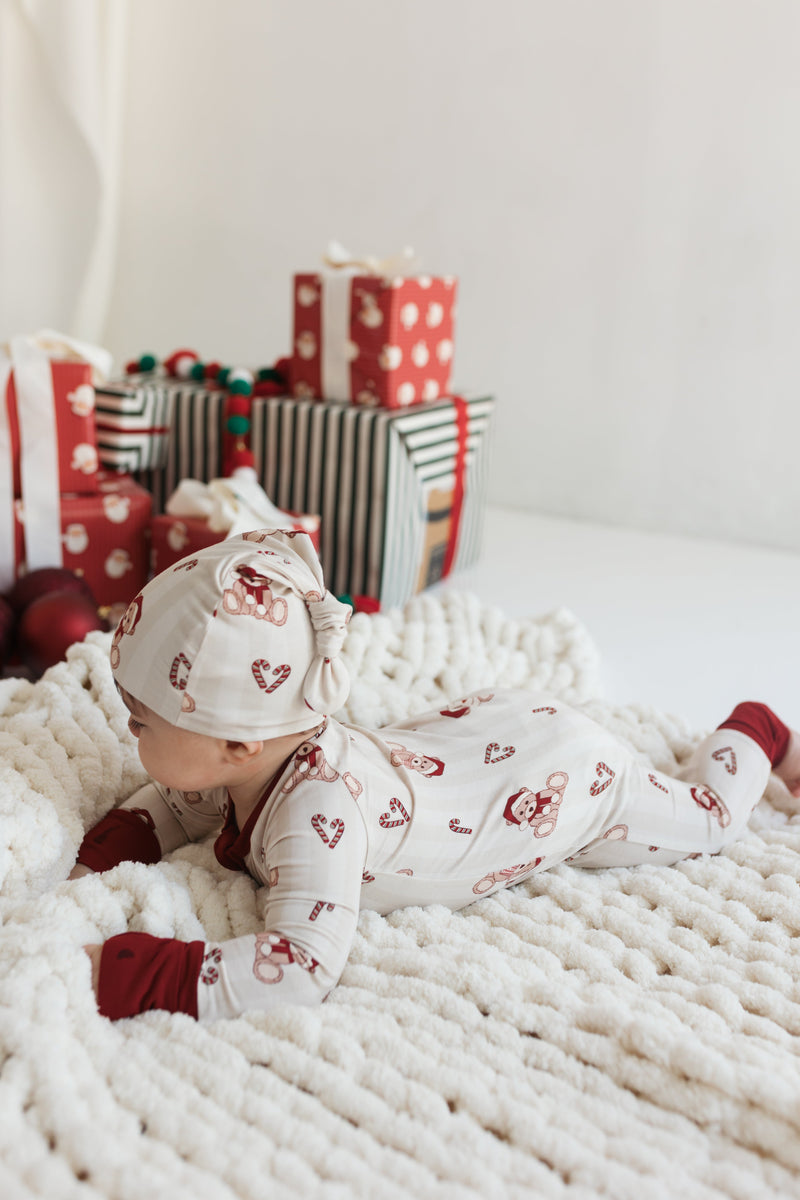 In My Jammers Bear-y Merry Zipper Romper