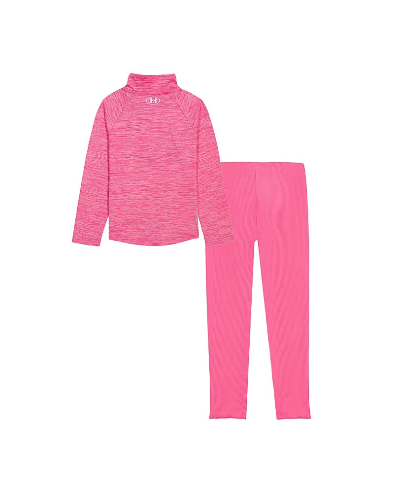 UA Tech Twist 1/4 Zip Set | Pink Frenzy