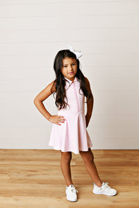 Swoon Active Pink Gingham Tennis Dress