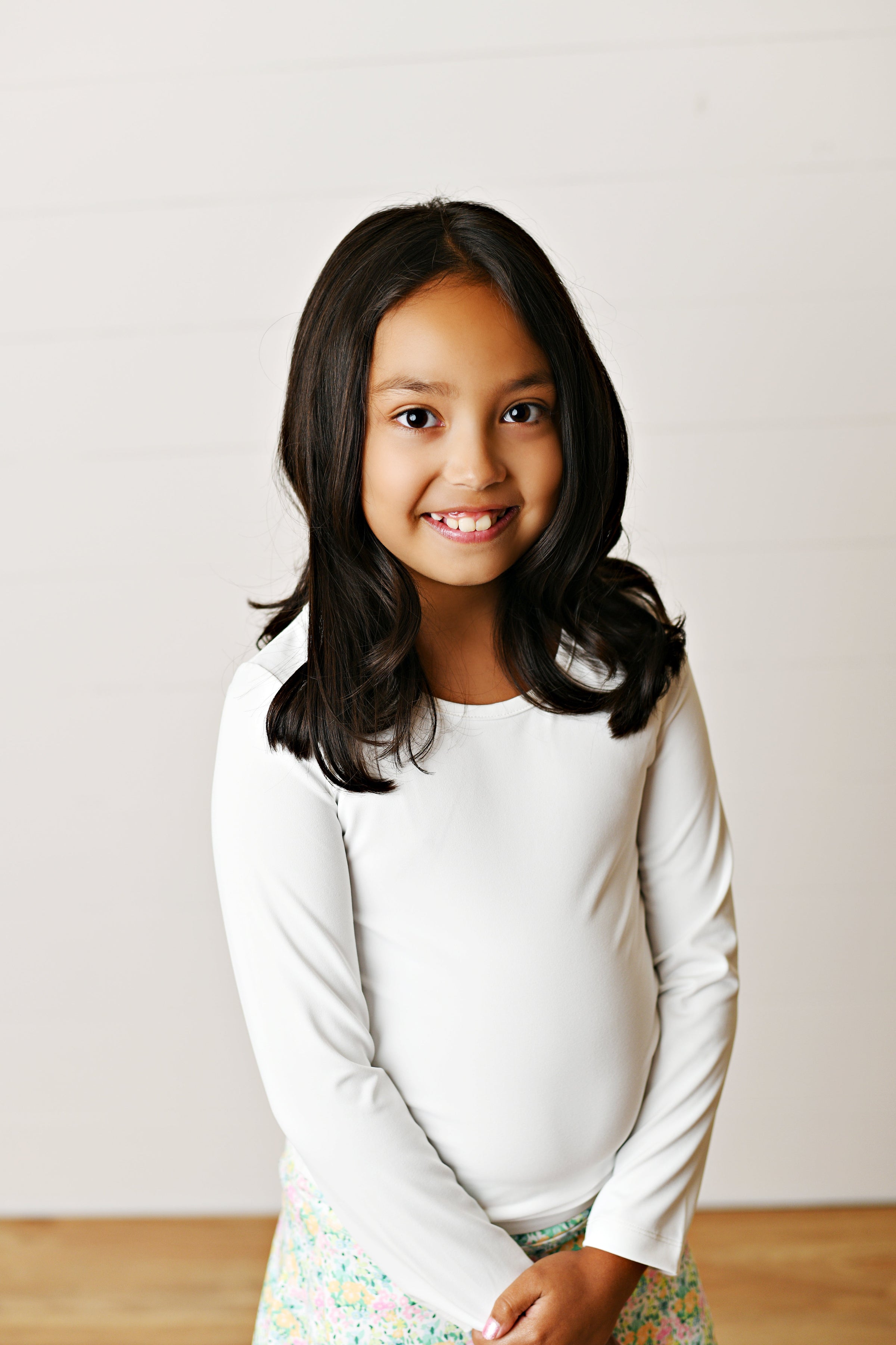 Swoon Active White Ruched Top