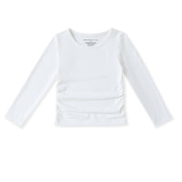 Swoon Active White Ruched Top