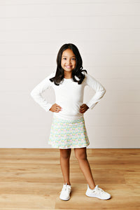 Swoon Active White Ruched Top