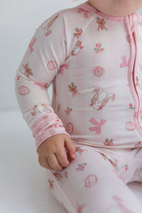 In My Jammers Rosie Rabbit Zipper Romper