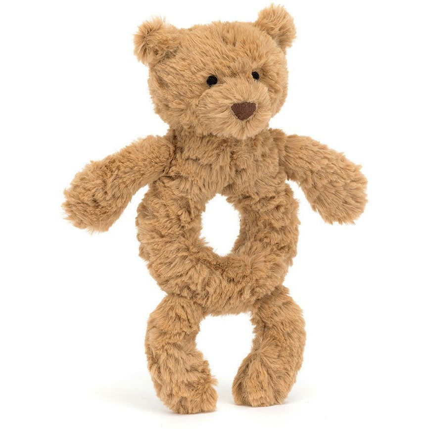Jellycat Bartholomew Bear Ring Rattle