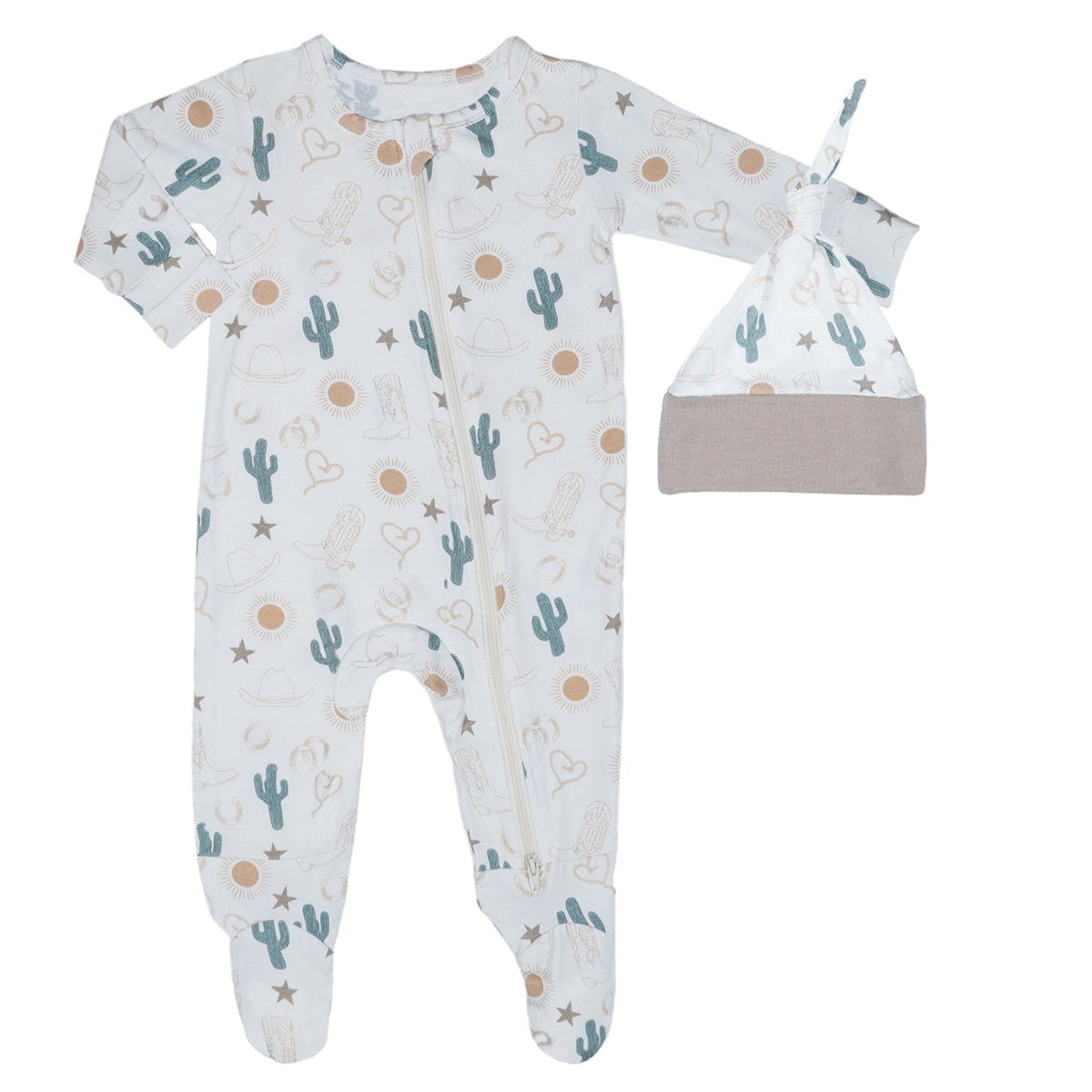 Everly Grey Footie 2-Piece | Rodeo