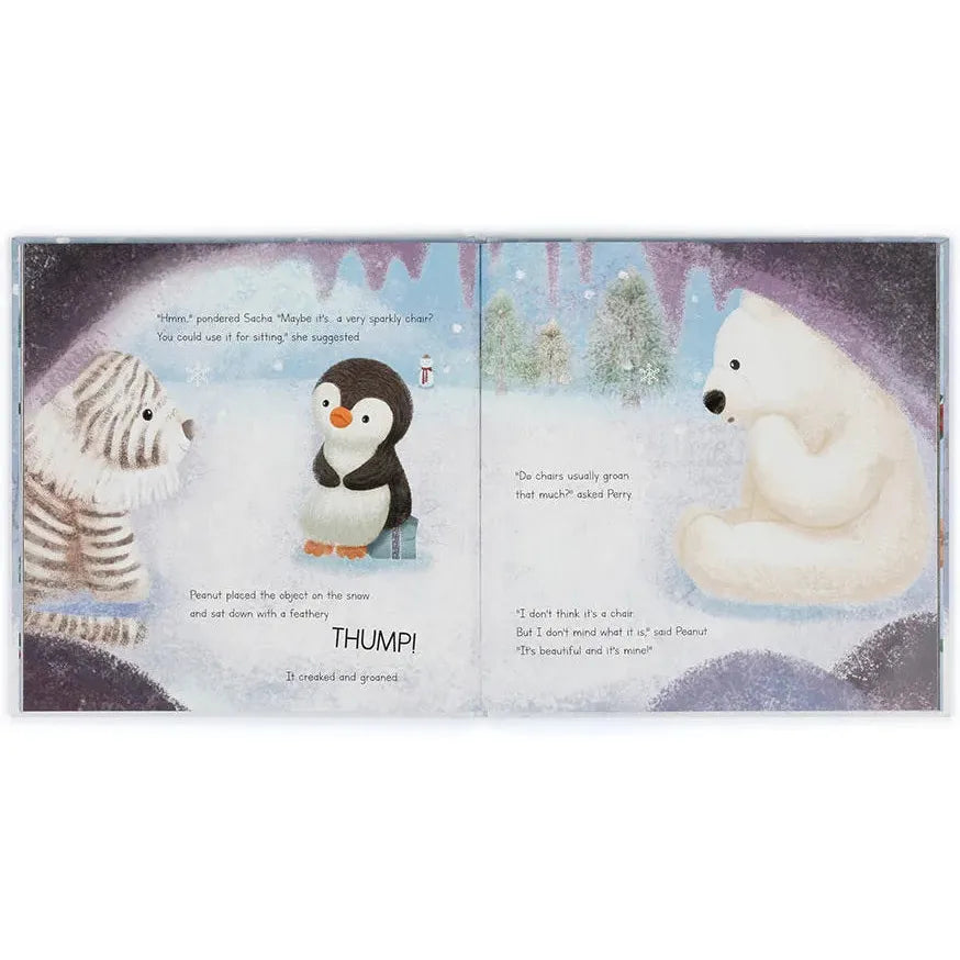 Jellycat Peanut Penguin’s Perfect Present Book