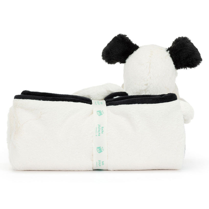 Jellycat Bashful Black & Cream Blankie
