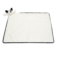 Jellycat Bashful Black & Cream Blankie
