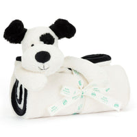 Jellycat Bashful Black & Cream Blankie