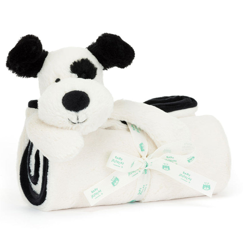 Jellycat Bashful Black & Cream Blankie