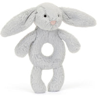 Jellycat Bashful Silver Bunny Ring Rattle