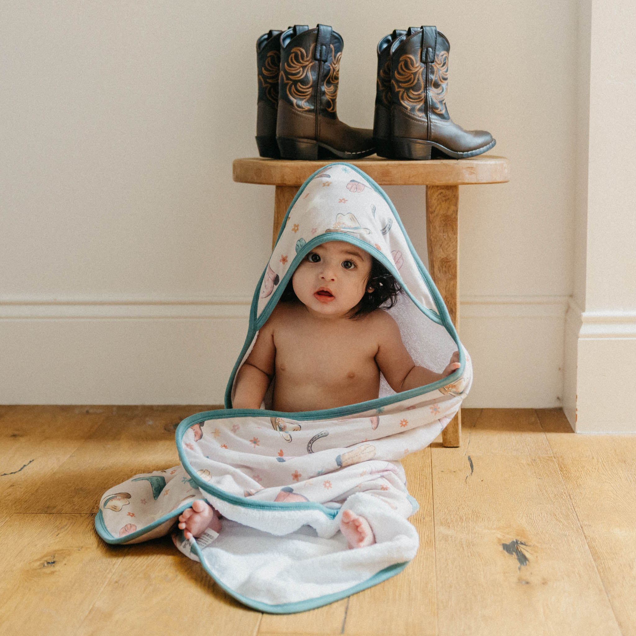 Copper Pearl Premium Baby Knit Hooded Towel | Cheyenne