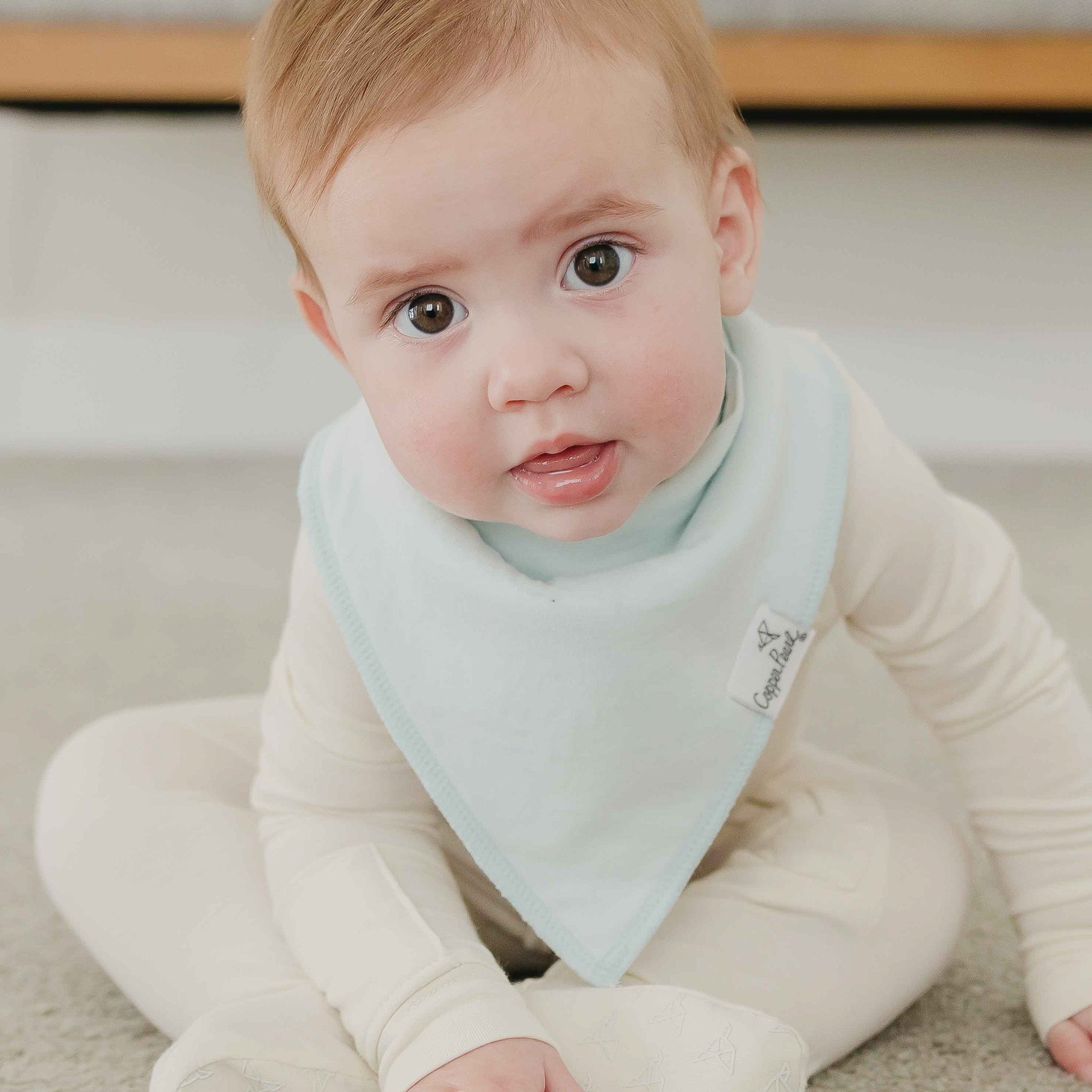 Copper Pearl 4 Pack Baby Bandana Bibs | Air