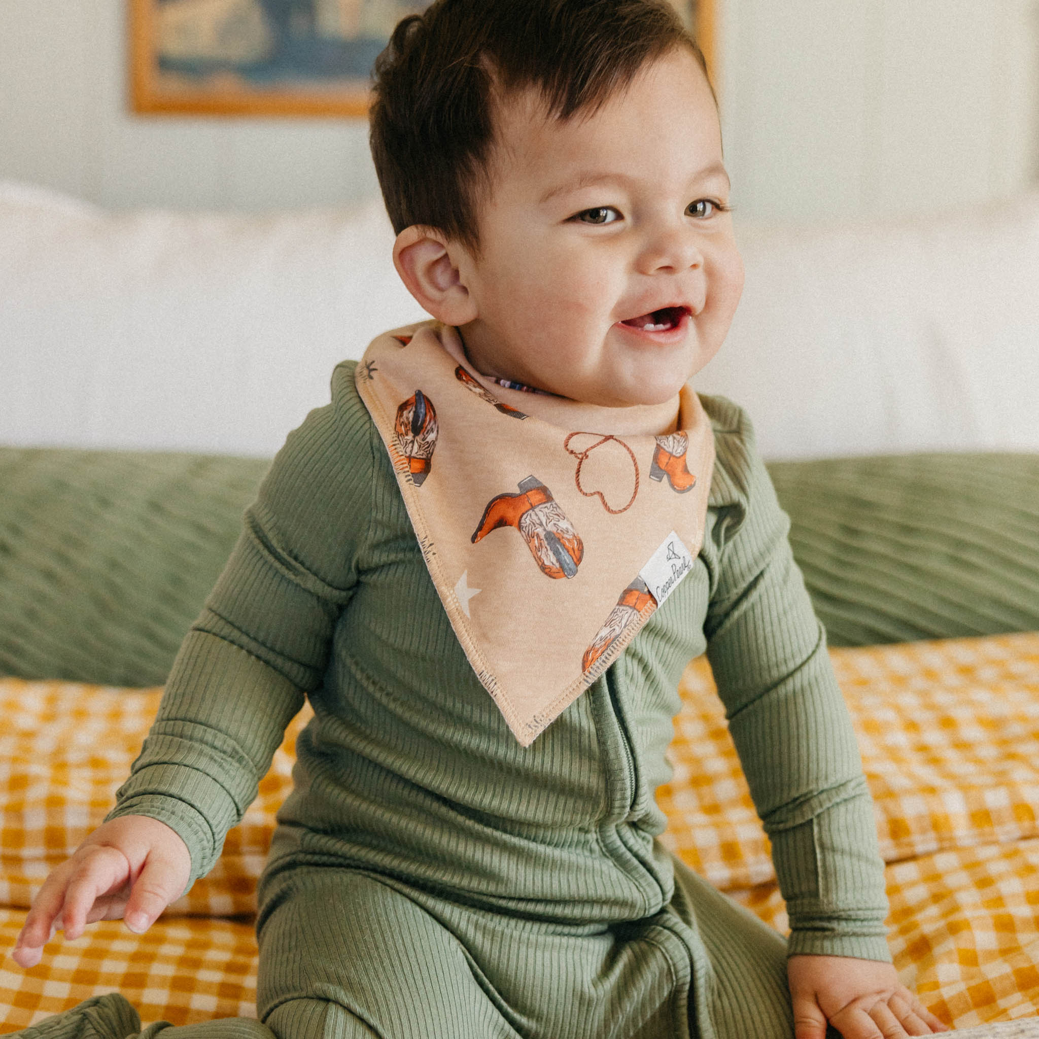 Copper Pearl Baby Bandana Bibs | Boone