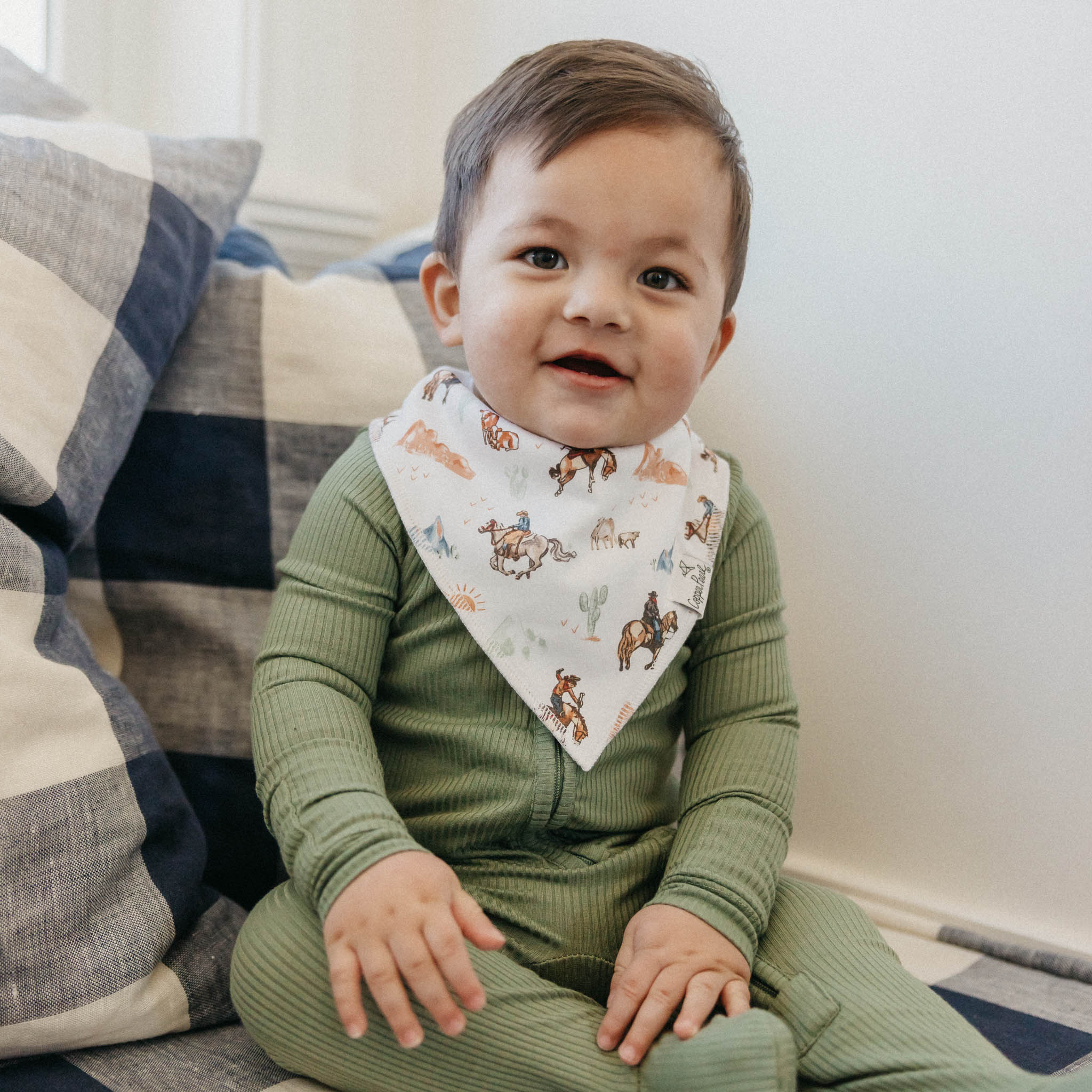 Copper Pearl Baby Bandana Bibs | Boone