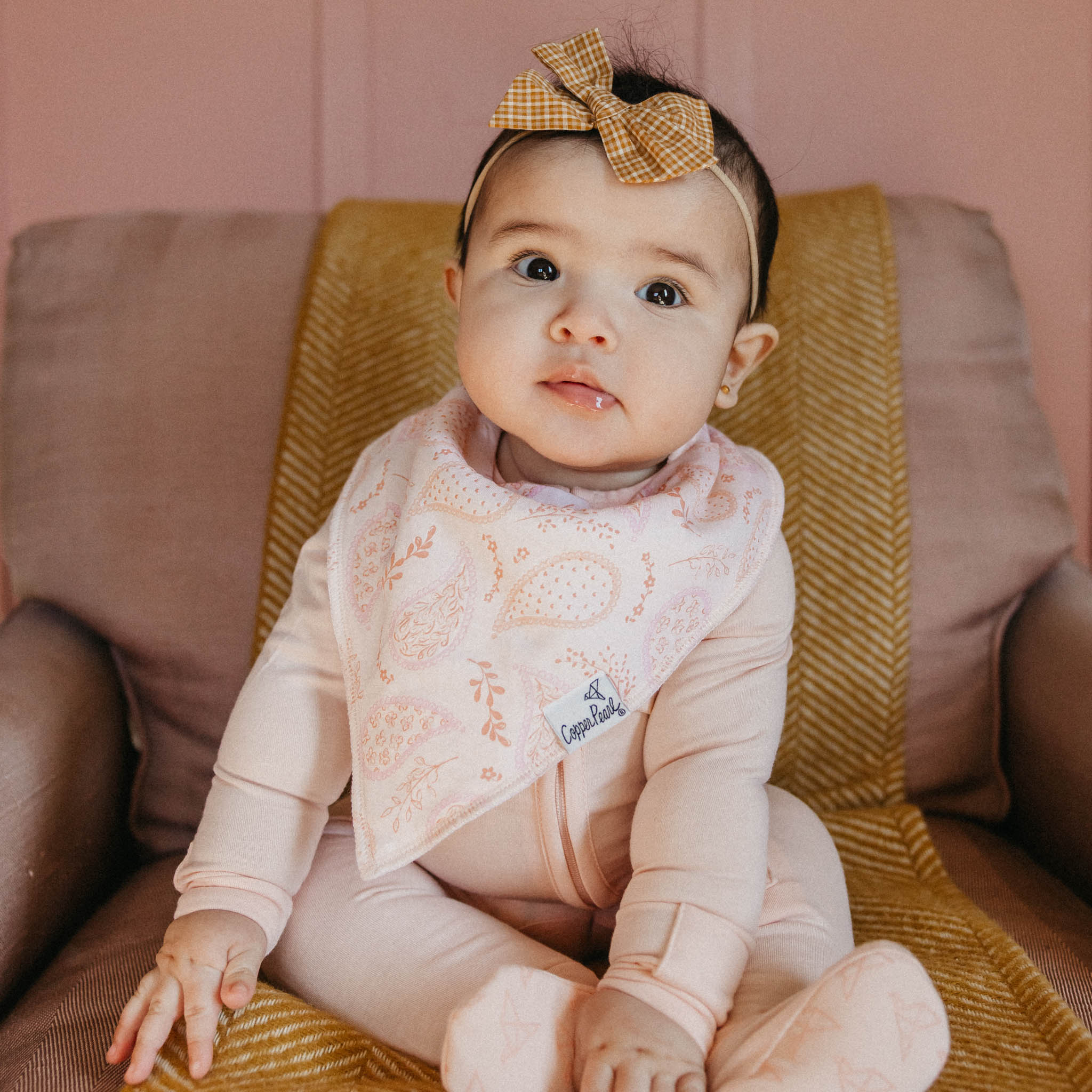 Copper Pearl Baby Bandana Bibs | Cheyenne