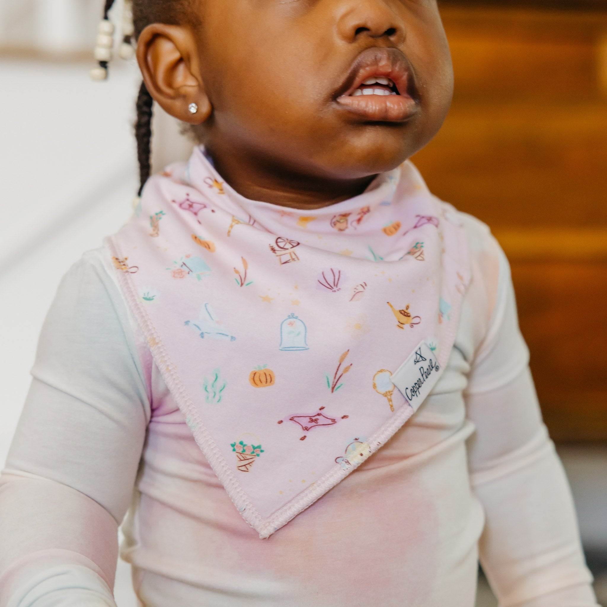 Copper Pearl Baby Bandana Bibs | Disney Princess