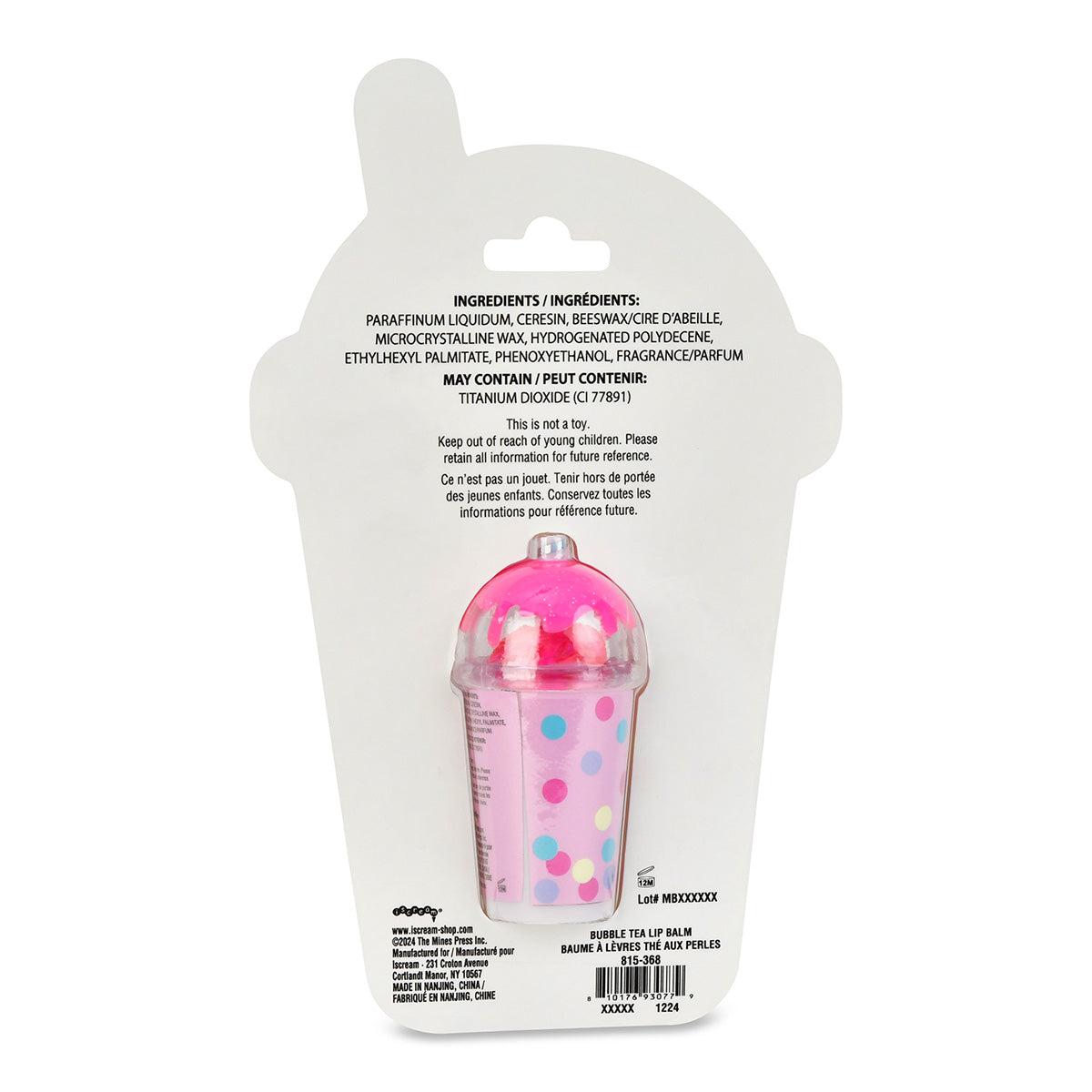 Iscrem Bubble Tea Lip Balm