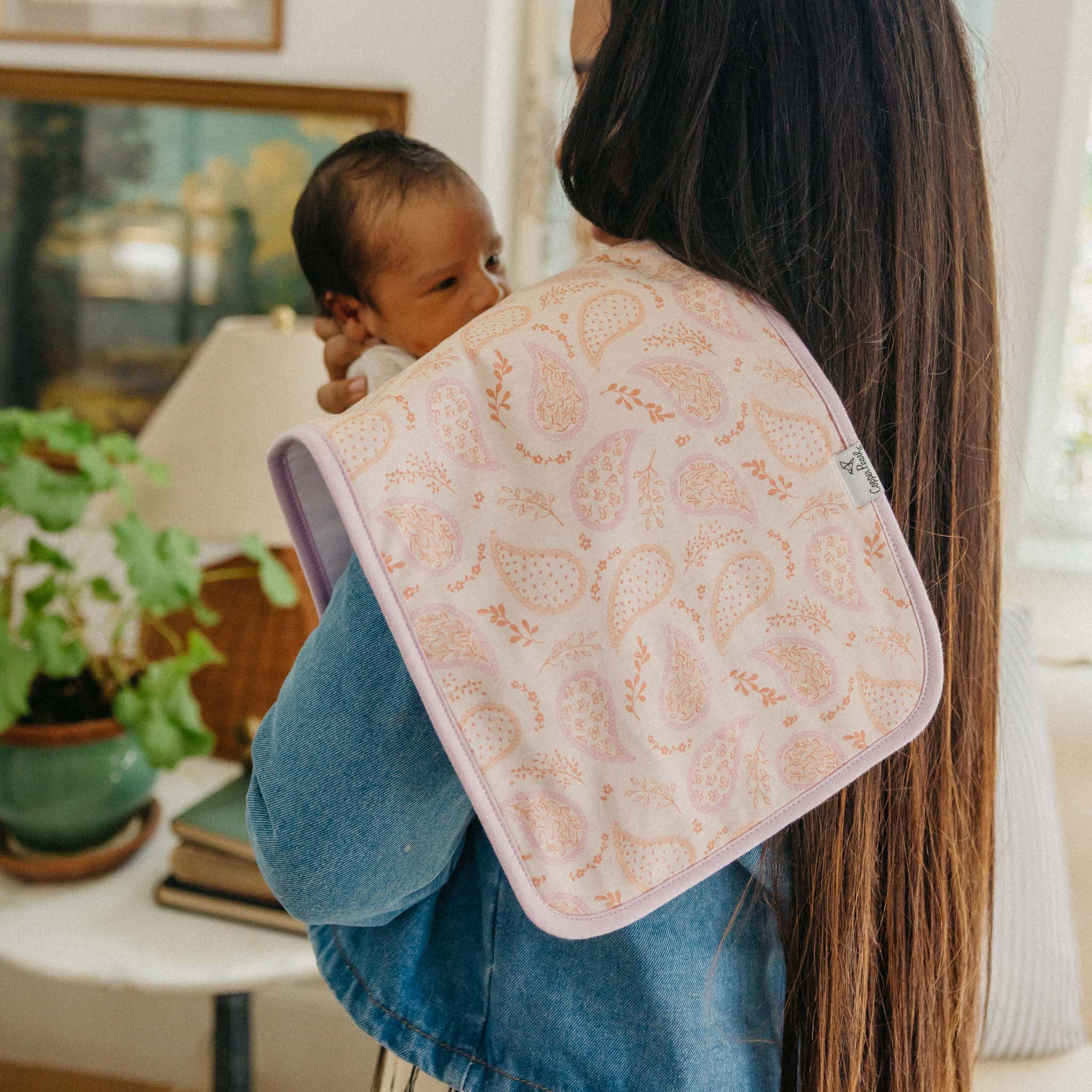 Copper Pearl Premium Burp Cloths | Cheyenne