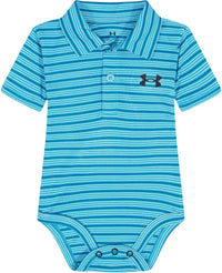 UA Stripe Polo Bodysuit Fresco Blue