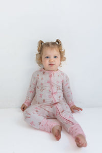 In My Jammers Rosie Rabbit Zipper Romper