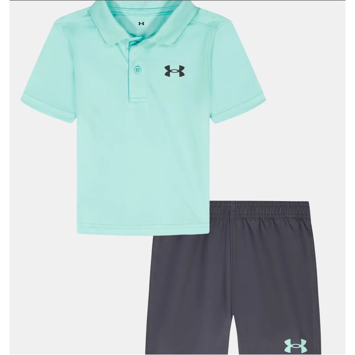 UA Polo Short Set Neo Turquoise - Baby Biz