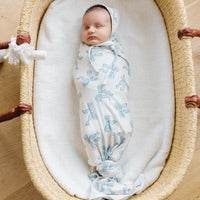 Copper Pearl Knit Swaddle Blanket | Daphne