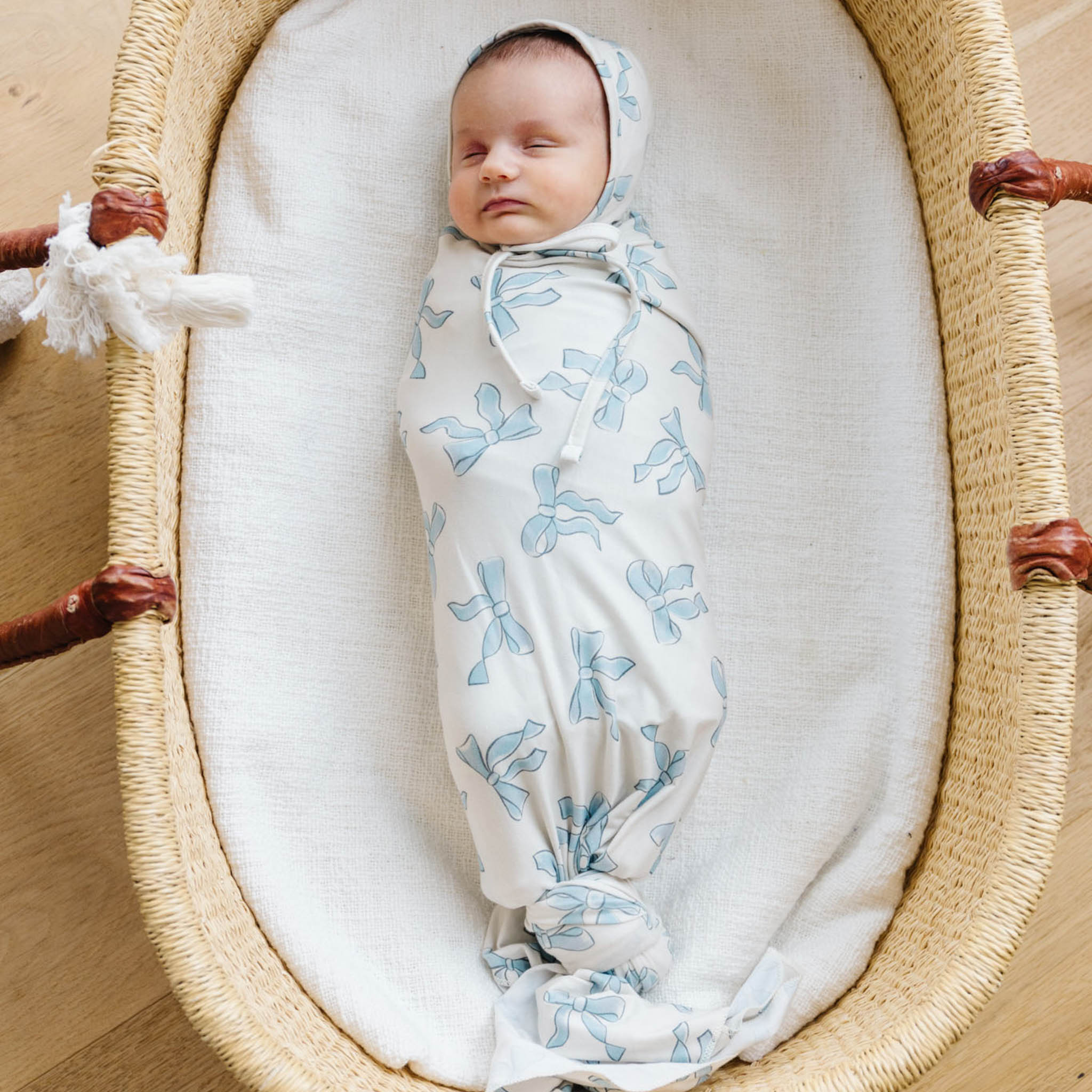 Copper Pearl Knit Swaddle Blanket | Daphne