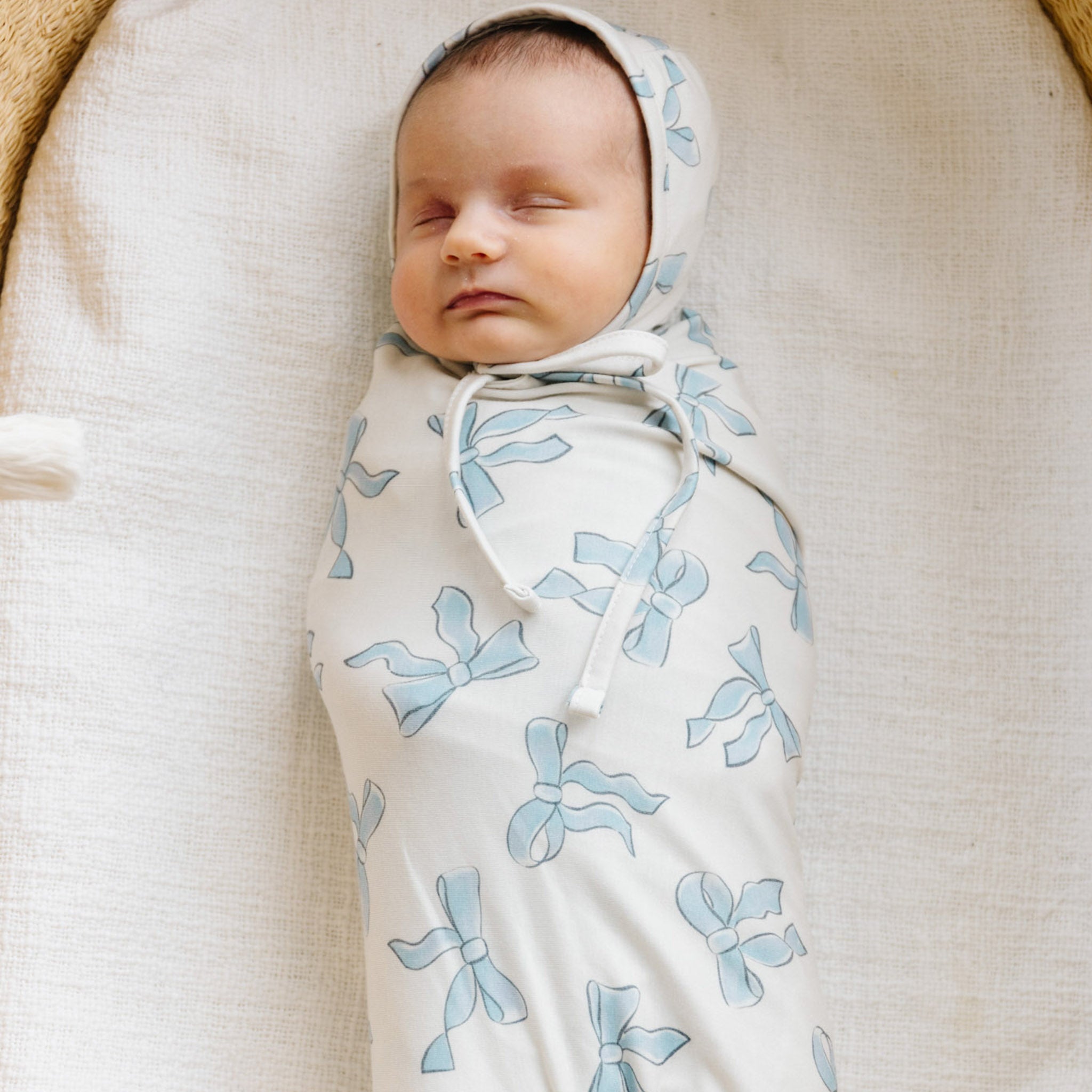 Copper Pearl Knit Swaddle Blanket | Daphne
