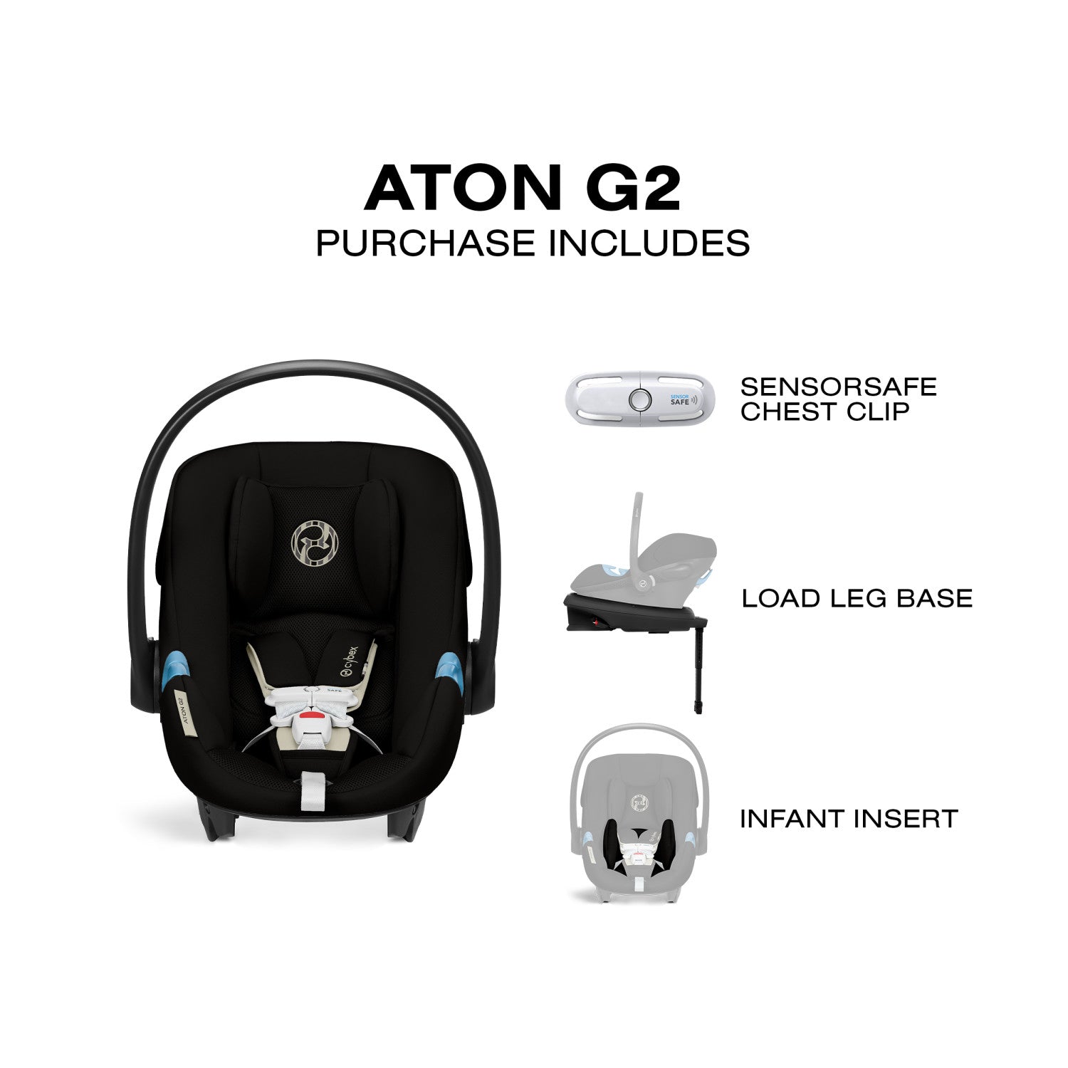 Cybex Aton G2 Infant Car Seat + Load Leg Base