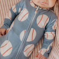 Copper Pearl Convertible Zip-Up Footie Pajama | Slugger