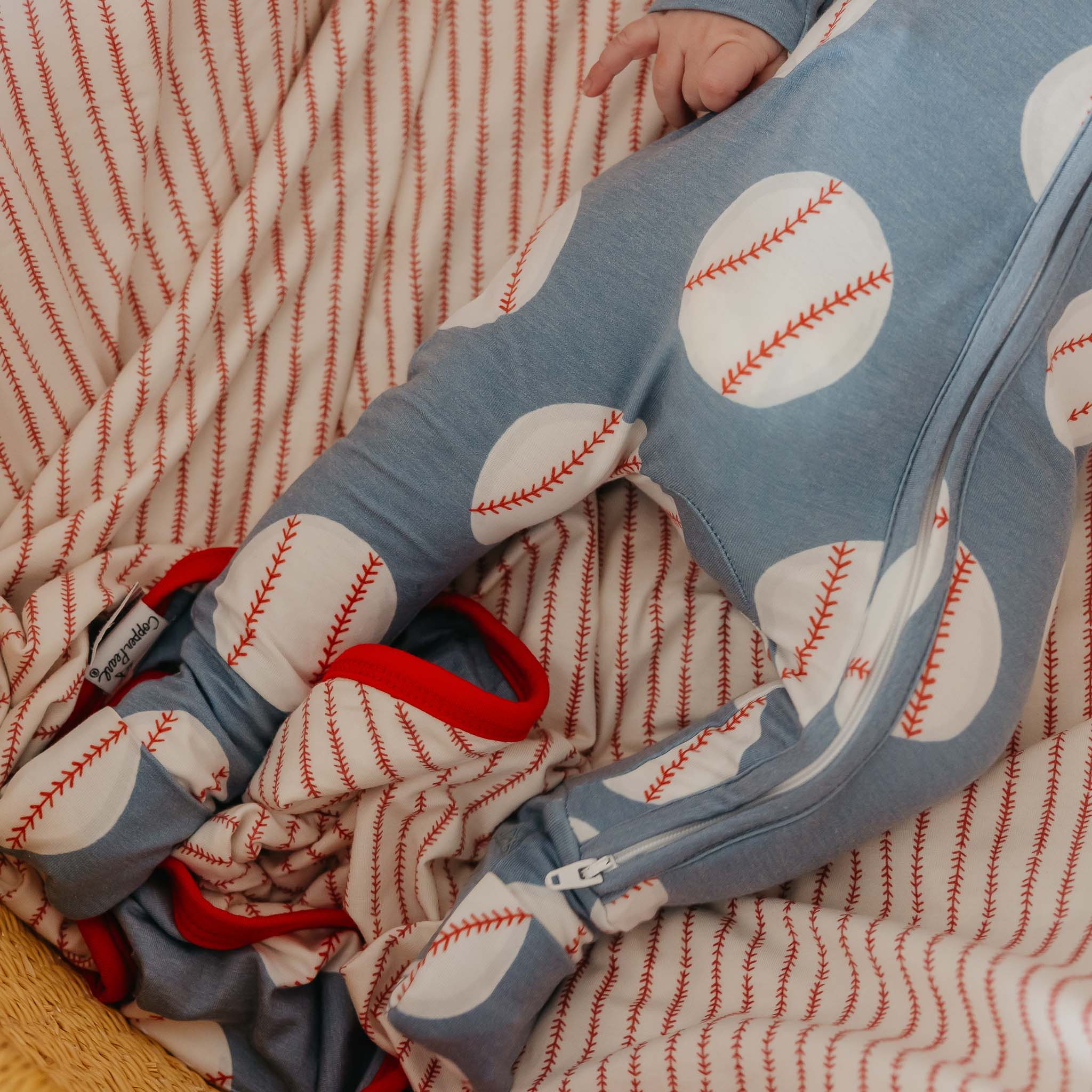Copper Pearl Convertible Zip-Up Footie Pajama | Slugger