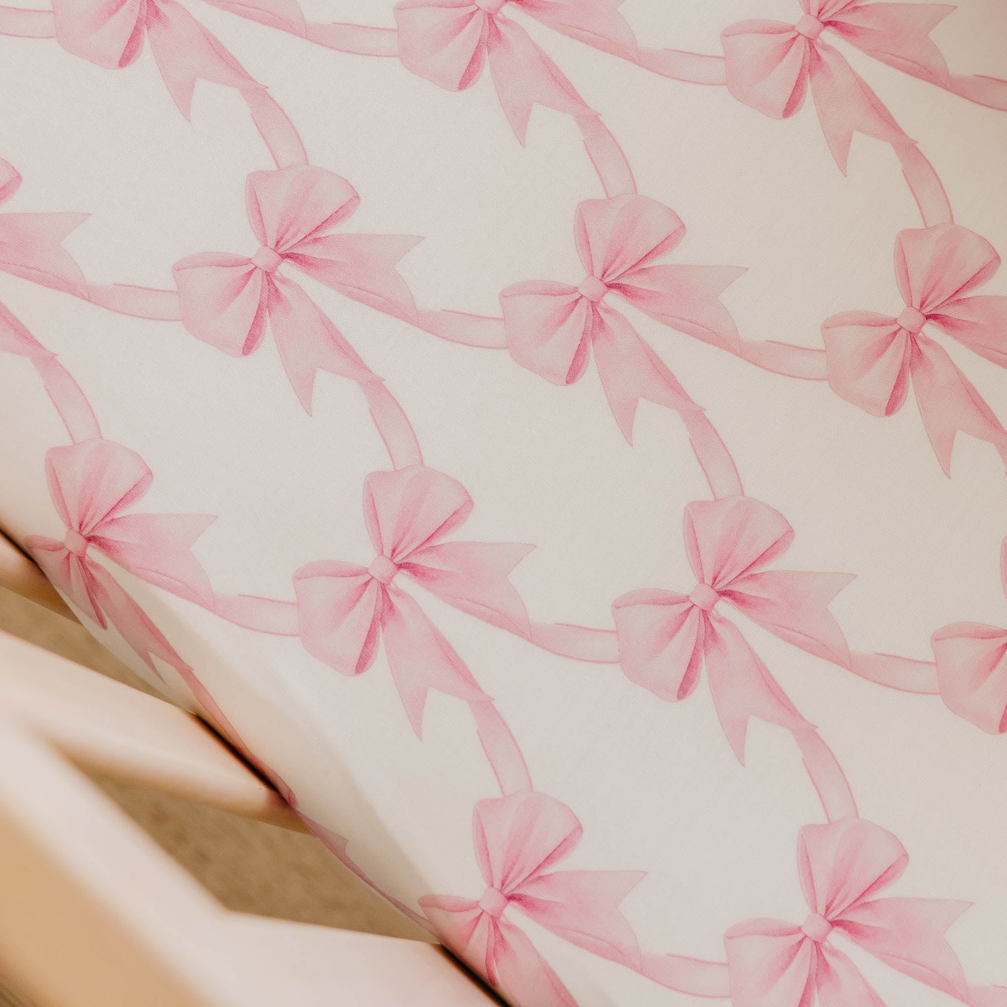 Copper Pearl Premium Knit Fitted Crib Sheet | Bow My Gosh