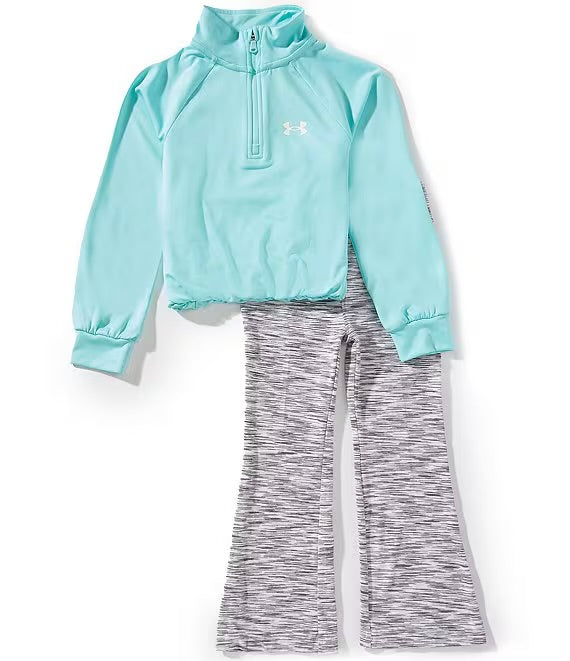 UA Bubble 1/4 Zip Set | Neo Turquoise