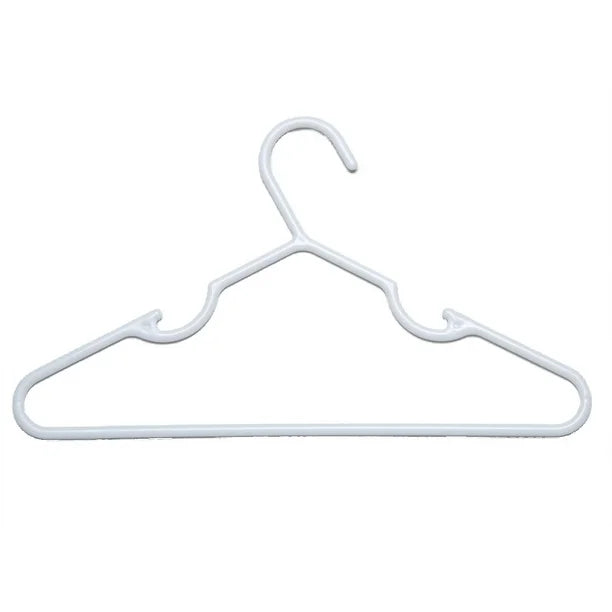 Delta Children Infant and Toddler Plastic Clothing Hangers, 100 Pack, White
