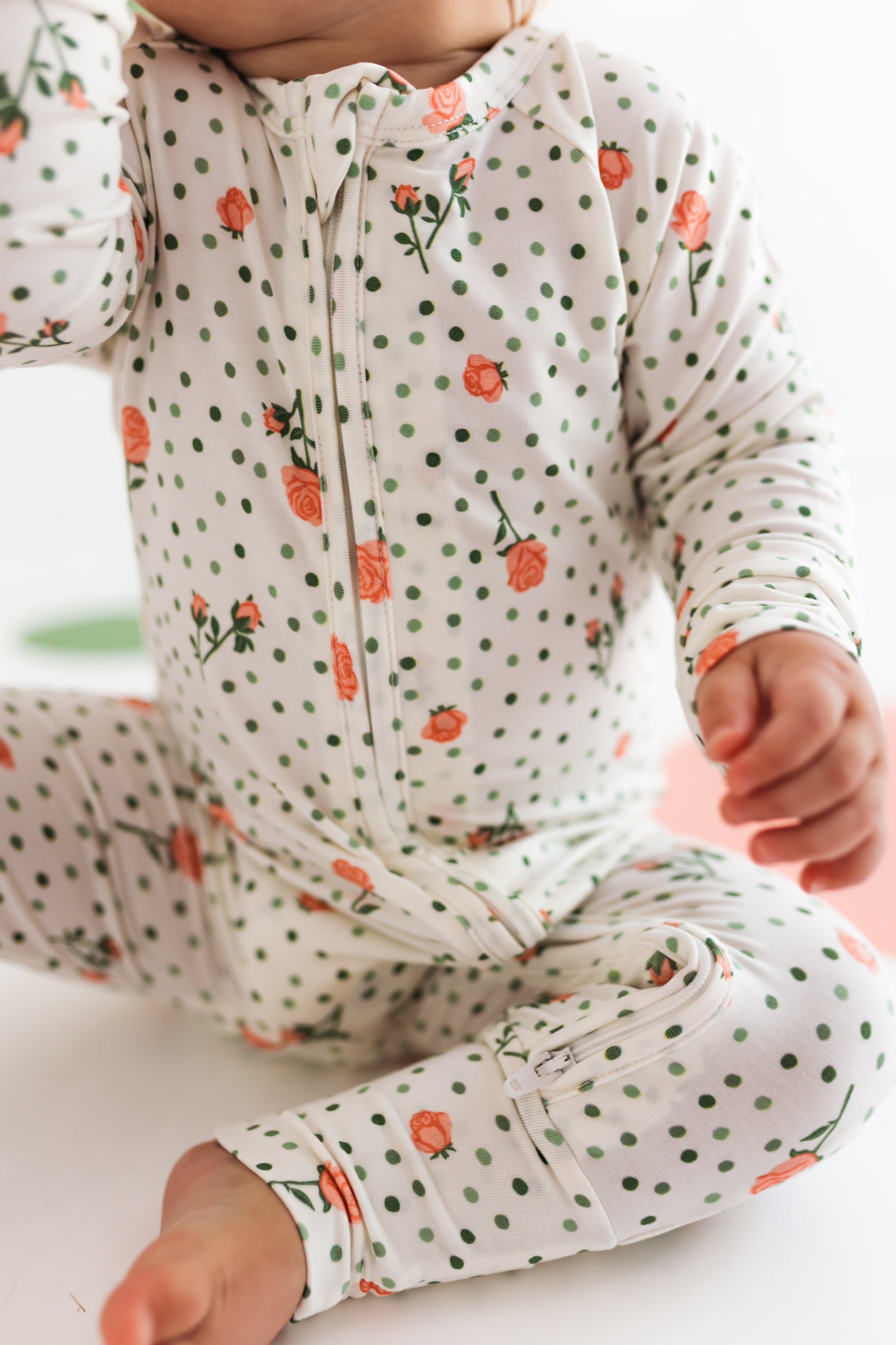 In My Jammers Quinn Floral Zipper Romper